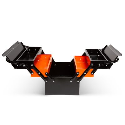 Cutie metalica pentru scule cu deschidere tip acordeon