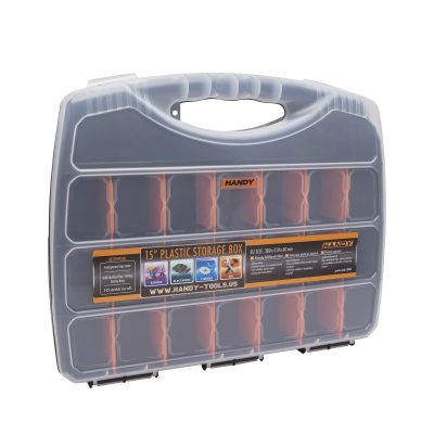 Cutie organizator din plastic pentru accesorii cu compartimente reglabile