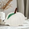 Decor dovleac Halloween alb textil Decor dovleac Halloween alb textil