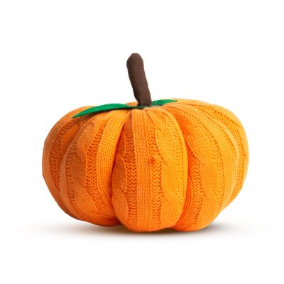 Decor dovleac Halloween portocaliu textil