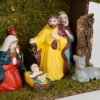 Decor-masa-Craciun-scena-Nasterii-Betleem-lemn-si-ceramica-30-cm-4