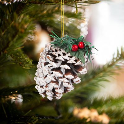 Decoratiune Craciun con natural 12 cm