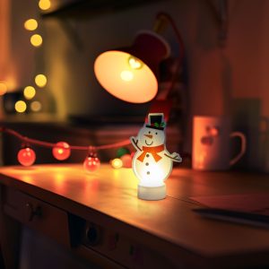 Decoratiune LED om de zapada