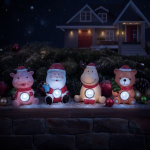 Decoratiune solara Craciun LED