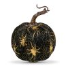 Dovleac-decor-de-Halloween-11-cm-negru-cu-paianjen-1