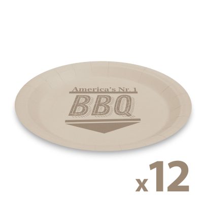 Farfurii carton BBQ 23 cm