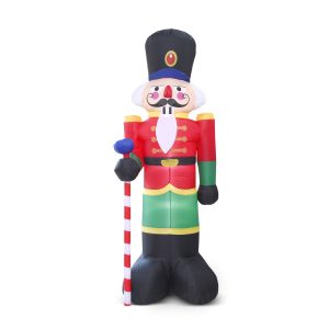 Figurina gonflabila Craciun Spargator de nuci 240 cm
