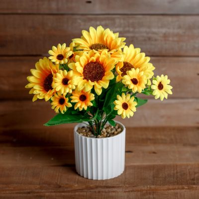 Floare artificiala floarea soarelui 20 cm Floare artificiala floarea soarelui 20 cm
