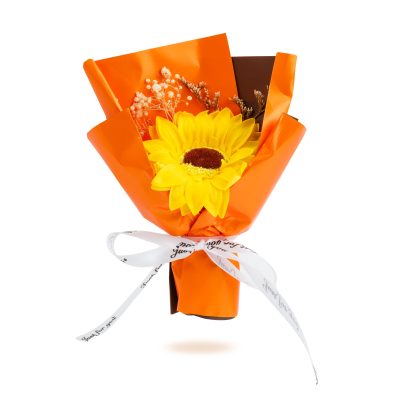 Floarea soarelui decorativa artificiala 17 cm