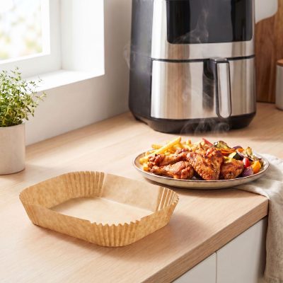 Hartie de copt air fryer dreptunghiulara 14x22 cm Hartie de copt air fryer dreptunghiulara 14x22 cm