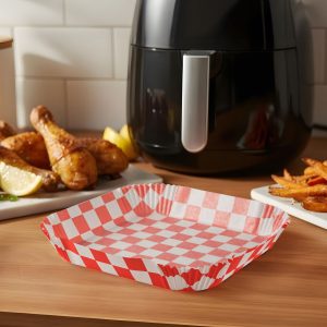 Hartie de copt air fryer patrata 20x20 cm