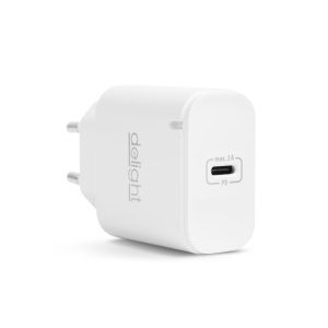 Incarcator rapid USB C PD 20W adaptor priza Type C fast charge universal alb
