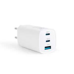 Incarcator retea USB C PD 65W GaN 2x Type C USB A fast charge QuickCharge 3.0