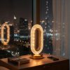 Lampa de masa - aur - temperatura reglabila a culorii