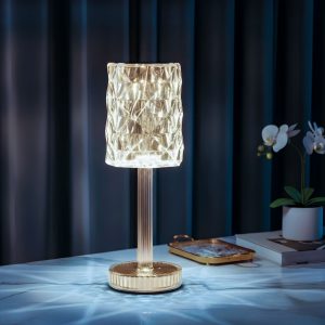 Lampa de masa - transparenta - caldura reglabila de culoare