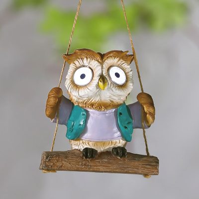 Lampa solara LED bufnita suspendata gradina Lampa solara LED bufnita suspendata gradina