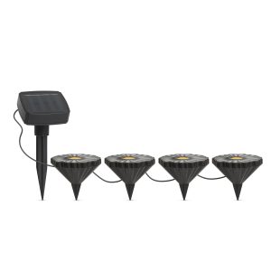 Lampa solara LED flori RGB cu tarus
