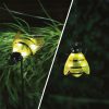 Lampa solara albina cu tarus si clema 6 LED alb rece