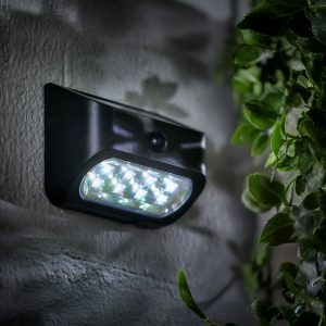 Lampa solara cu senzor miscare 8 LED SMD exterior IP44 500mAh lumina alba rece