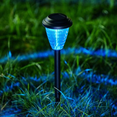 Lampa solara gradina LED RGB schimbare culori
