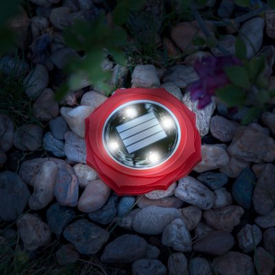 Lampa solara gradina LED alb rece rosie