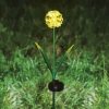 Lampa solara hortensie 25 LED alb cald