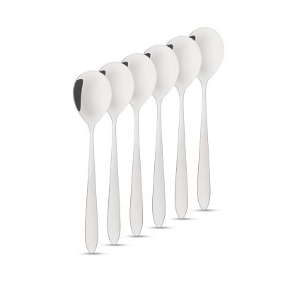 Lingura de cafea din otel inoxidabil / lingura de desert - 137 x 30 mm - 6 bucati / pachet Lingura de cafea din otel inoxidabil / lingura de desert - 137 x 30 mm - 6 bucati / pachet
