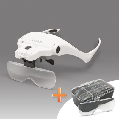 Lupa cu banda pentru cap si iluminare LED Lupa cu banda pentru cap si iluminare LED