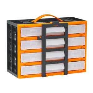 Organizator portabil pentru scule cu 4 sertare si compartimente depozitare