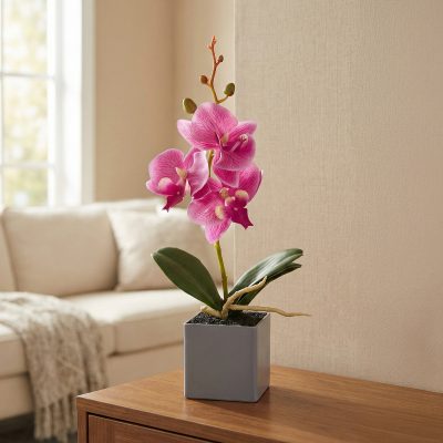 Orhidee Artificiala Decorativa in Ghiveci