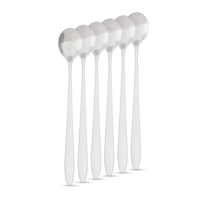 Otel inoxidabil lingura de cafea / latte lingura macchiato - 186 x 30 mm - 6 bucati / ambalaj