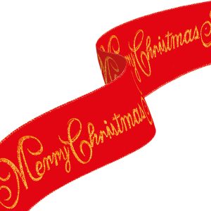 Panglica Craciun rosie mesaj Merry Christmas