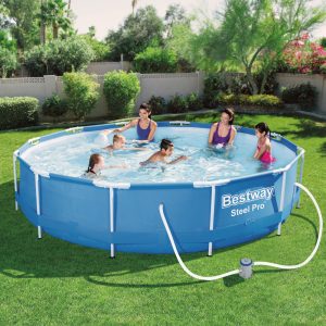 Piscina cadru metalic cu pompa filtrare 366 x 76 cm 6473 L albastra