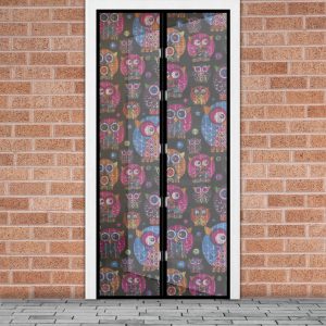 Plasa tantari usa magnetica 100x210 cm model bufnita