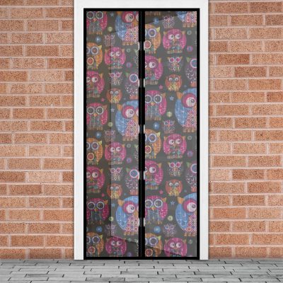 Plasa tantari usa magnetica 100x210 cm model bufnita