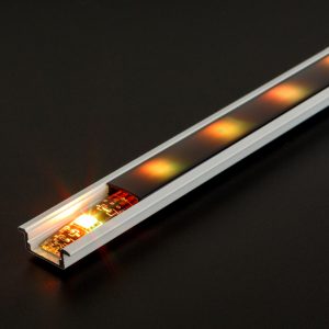 Profil aluminiu LED incastrat alb 1 m