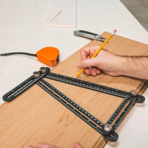 Rigla metalica multifunctionala pentru copiere unghiuri si masuratori