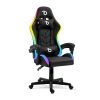 Scaun gaming RGB LED cu perne si cotiere
