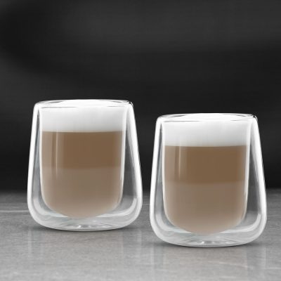 Set 2 pahare sticla dubla Set 2 pahare sticla dubla