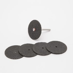 Set 5 Discuri de Taiere Armate cu Fibra de Sticla cu Ax 3.1 mm pentru Mini Polizor sau Freza