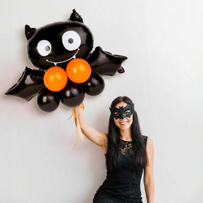 Set baloane Halloween liliac folie si latex