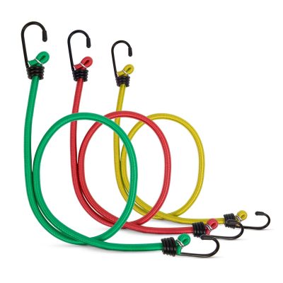 Set chingi elastice 6 buc 45 60 80cm fixare bagaje cu carlige metalice auto 10kg