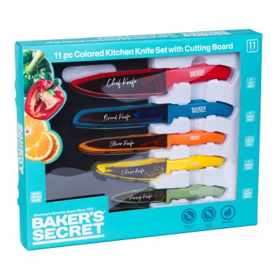 Set cutite bucatarie Baker Secret 11 piese Set cutite bucatarie Baker Secret 11 piese