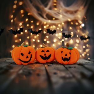 Set decor dovleci Halloween textili