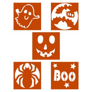 Set sabloane Halloween 5 buc