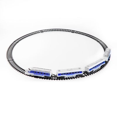 Set tren electric cu statie si 4 tipuri de sine Set tren electric cu statie si 4 tipuri de sine