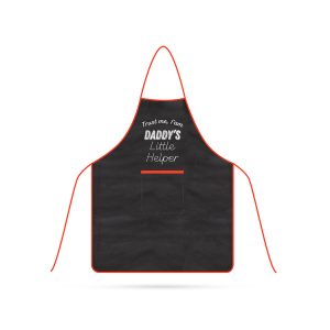 Sort copii negru cu rosu 44x60 cm buzunar mare protectie haine BBQ