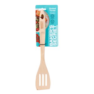 Spatula bucatarie lemn fag cu fante Baker’s Secret 33cm