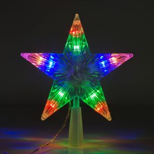 Stea brad LED RGB 15 cm