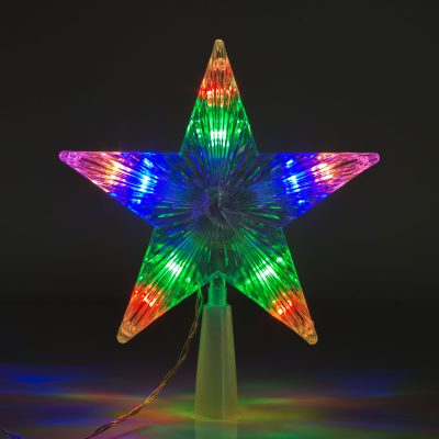 Stea brad LED RGB 15 cm Stea brad LED RGB 15 cm
